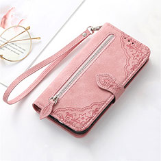 Handytasche Stand Schutzhülle Flip Leder Hülle S14D für Xiaomi Poco F5 5G Rosa