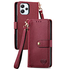 Handytasche Stand Schutzhülle Flip Leder Hülle S15D für Xiaomi Redmi 12 4G Rot