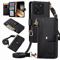 Handytasche Stand Schutzhülle Flip Leder Hülle S16D für Xiaomi Mi 13T 5G Schwarz