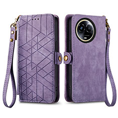 Handytasche Stand Schutzhülle Flip Leder Hülle S17D für Realme 11 5G Violett