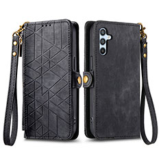 Handytasche Stand Schutzhülle Flip Leder Hülle S17D für Samsung Galaxy A34 5G Schwarz