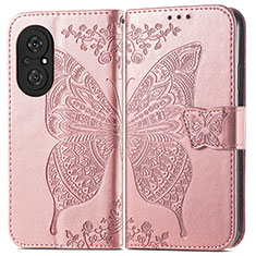 Handytasche Stand Schutzhülle Flip Leder Hülle Schmetterling für Huawei Nova 9 SE Rosegold