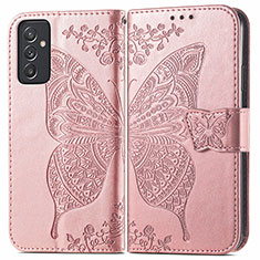 Handytasche Stand Schutzhülle Flip Leder Hülle Schmetterling für Samsung Galaxy A05s Rosa