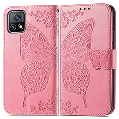 Handytasche Stand Schutzhülle Flip Leder Hülle Schmetterling für Vivo iQOO U3 5G Pink