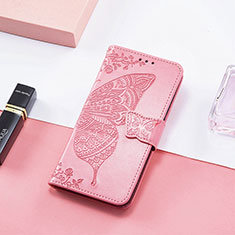 Handytasche Stand Schutzhülle Flip Leder Hülle Schmetterling L01 für Xiaomi Redmi 11A 4G Pink