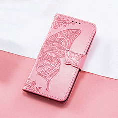 Handytasche Stand Schutzhülle Flip Leder Hülle Schmetterling S01D für Huawei Enjoy 50z Pink