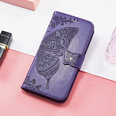 Handytasche Stand Schutzhülle Flip Leder Hülle Schmetterling S01D für Huawei Honor 60 SE 5G Violett