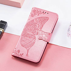 Handytasche Stand Schutzhülle Flip Leder Hülle Schmetterling S01D für Huawei Honor Magic5 Pro 5G Pink