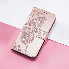 Handytasche Stand Schutzhülle Flip Leder Hülle Schmetterling S01D für Huawei Nova 10 Pro Rosegold