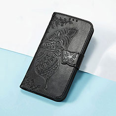 Handytasche Stand Schutzhülle Flip Leder Hülle Schmetterling S01D für Huawei Nova Y90 Schwarz