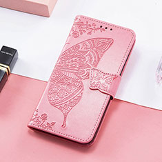 Handytasche Stand Schutzhülle Flip Leder Hülle Schmetterling S01D für Samsung Galaxy XCover 6 Pro 5G Pink