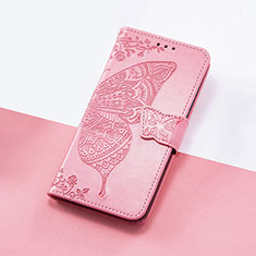 Handytasche Stand Schutzhülle Flip Leder Hülle Schmetterling S01D für Sharp Aquos R8s Pink