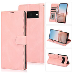 Handytasche Stand Schutzhülle Flip Leder Hülle SY1 für Google Pixel 6 5G Rosa