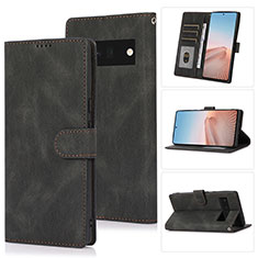 Handytasche Stand Schutzhülle Flip Leder Hülle SY1 für Google Pixel 6 5G Schwarz