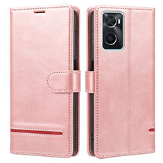 Handytasche Stand Schutzhülle Flip Leder Hülle SY1 für Oppo A36 Rosa