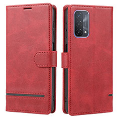 Handytasche Stand Schutzhülle Flip Leder Hülle SY1 für Oppo A54 5G Rot