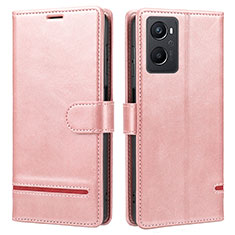 Handytasche Stand Schutzhülle Flip Leder Hülle SY1 für Oppo Reno8 Lite 5G Rosa