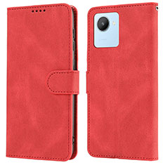 Handytasche Stand Schutzhülle Flip Leder Hülle SY1 für Realme C30 Rot