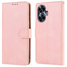 Handytasche Stand Schutzhülle Flip Leder Hülle SY1 für Realme C55 Rosa