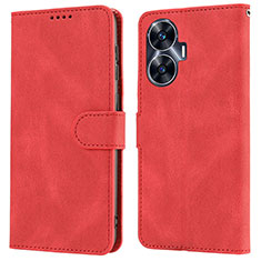 Handytasche Stand Schutzhülle Flip Leder Hülle SY1 für Realme Narzo N55 Rot