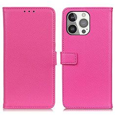 Handytasche Stand Schutzhülle Flip Leder Hülle T01 für Apple iPhone 13 Pro Max Pink