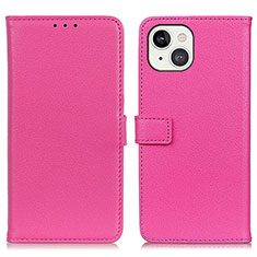 Handytasche Stand Schutzhülle Flip Leder Hülle T01 für Apple iPhone 14 Pink