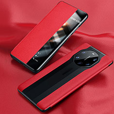 Handytasche Stand Schutzhülle Flip Leder Hülle T01 für Huawei Mate 40 RS Rot