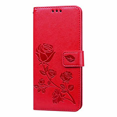 Handytasche Stand Schutzhülle Flip Leder Hülle T01 für Huawei P40 Pro Rot