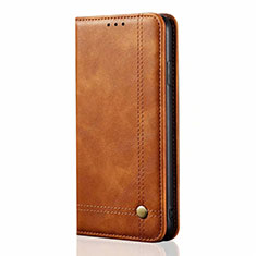 Handytasche Stand Schutzhülle Flip Leder Hülle T01 für Oppo A91 Orange