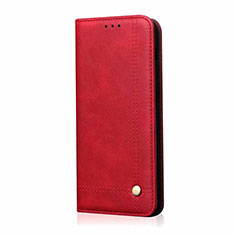 Handytasche Stand Schutzhülle Flip Leder Hülle T01 für Oppo K7 5G Rot