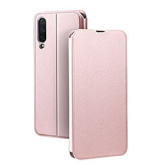 Handytasche Stand Schutzhülle Flip Leder Hülle T01 für Xiaomi Mi A3 Rosegold