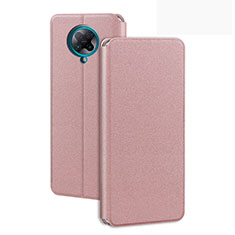 Handytasche Stand Schutzhülle Flip Leder Hülle T01 für Xiaomi Redmi K30 Pro 5G Rosegold