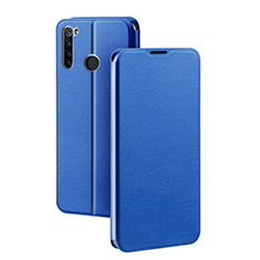 Handytasche Stand Schutzhülle Flip Leder Hülle T01 für Xiaomi Redmi Note 8 Blau