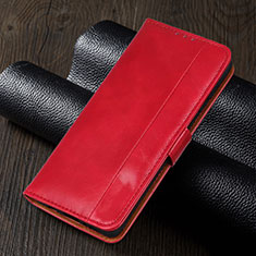 Handytasche Stand Schutzhülle Flip Leder Hülle T01 für Xiaomi Redmi Note 9S Rot