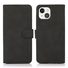 Handytasche Stand Schutzhülle Flip Leder Hülle T02 für Apple iPhone 13 Mini Schwarz