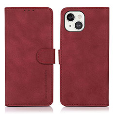 Handytasche Stand Schutzhülle Flip Leder Hülle T02 für Apple iPhone 13 Rot