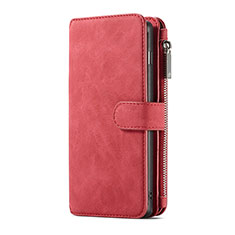 Handytasche Stand Schutzhülle Flip Leder Hülle T02 für Samsung Galaxy S10 5G Rot