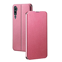 Handytasche Stand Schutzhülle Flip Leder Hülle T02 für Xiaomi Mi Note 10 Pro Rosa