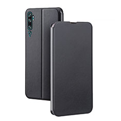 Handytasche Stand Schutzhülle Flip Leder Hülle T02 für Xiaomi Mi Note 10 Schwarz