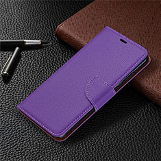 Handytasche Stand Schutzhülle Flip Leder Hülle T02 für Xiaomi Redmi 10X 4G Violett