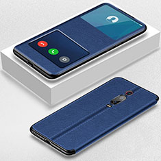 Handytasche Stand Schutzhülle Flip Leder Hülle T02 für Xiaomi Redmi K20 Blau