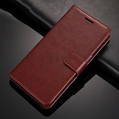 Handytasche Stand Schutzhülle Flip Leder Hülle T02 für Xiaomi Redmi Note 8T Braun