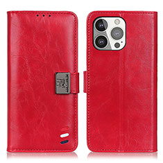 Handytasche Stand Schutzhülle Flip Leder Hülle T03 für Apple iPhone 15 Pro Rot