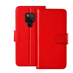 Handytasche Stand Schutzhülle Flip Leder Hülle T03 für Huawei Mate 20 X 5G Rot