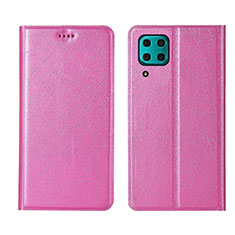 Handytasche Stand Schutzhülle Flip Leder Hülle T03 für Huawei Nova 6 SE Rosa