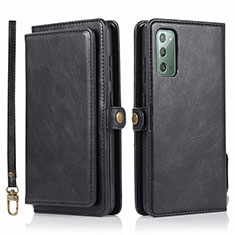 Handytasche Stand Schutzhülle Flip Leder Hülle T03 für Samsung Galaxy Note 20 5G Schwarz