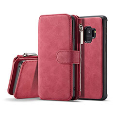 Handytasche Stand Schutzhülle Flip Leder Hülle T03 für Samsung Galaxy S9 Rot