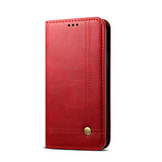 Handytasche Stand Schutzhülle Flip Leder Hülle T03 für Xiaomi Redmi 9A Rot