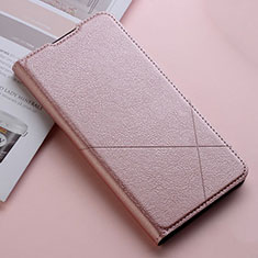 Handytasche Stand Schutzhülle Flip Leder Hülle T03 für Xiaomi Redmi Note 8 (2021) Rosegold