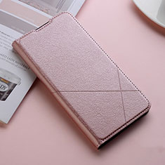 Handytasche Stand Schutzhülle Flip Leder Hülle T03 für Xiaomi Redmi Note 8 Pro Rosegold